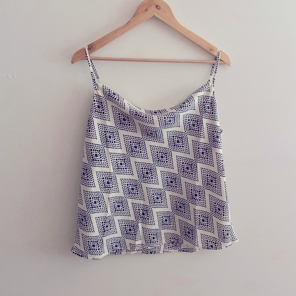 Banana Republic Silky Cowl Neck Camisole Top, Large